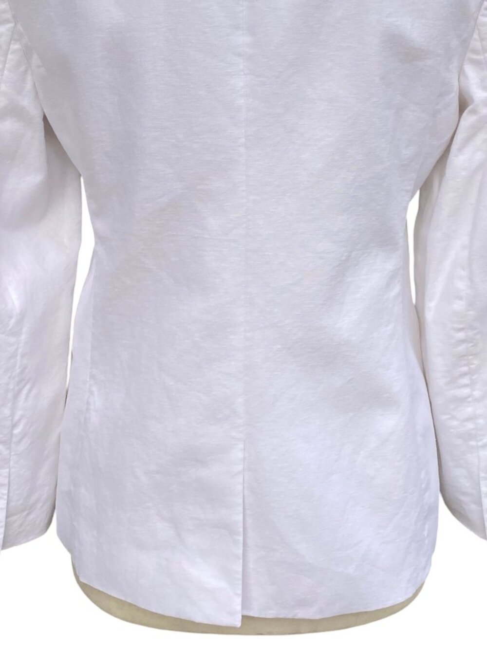 J Crew Factory Linen Cotton Schoolboy Blazer White One Button Coastal Capsule-10 - Picture 8 of 10